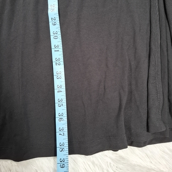 NWT NY&CO New York & Company Black Maxi Skirt Front Slit Stretch Soft Size Large - Picture 9 of 15